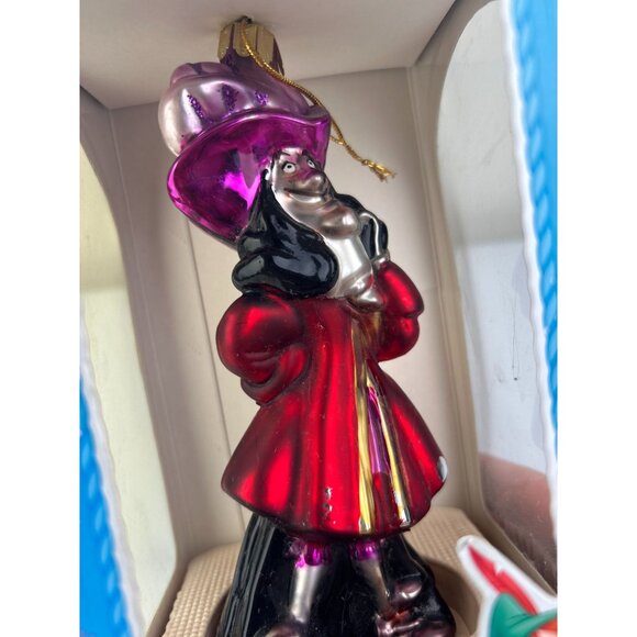 Santa's Best Captain Hook Disney Peter Pan European Mouth Blown Glass Ornament - Picture 15 of 16